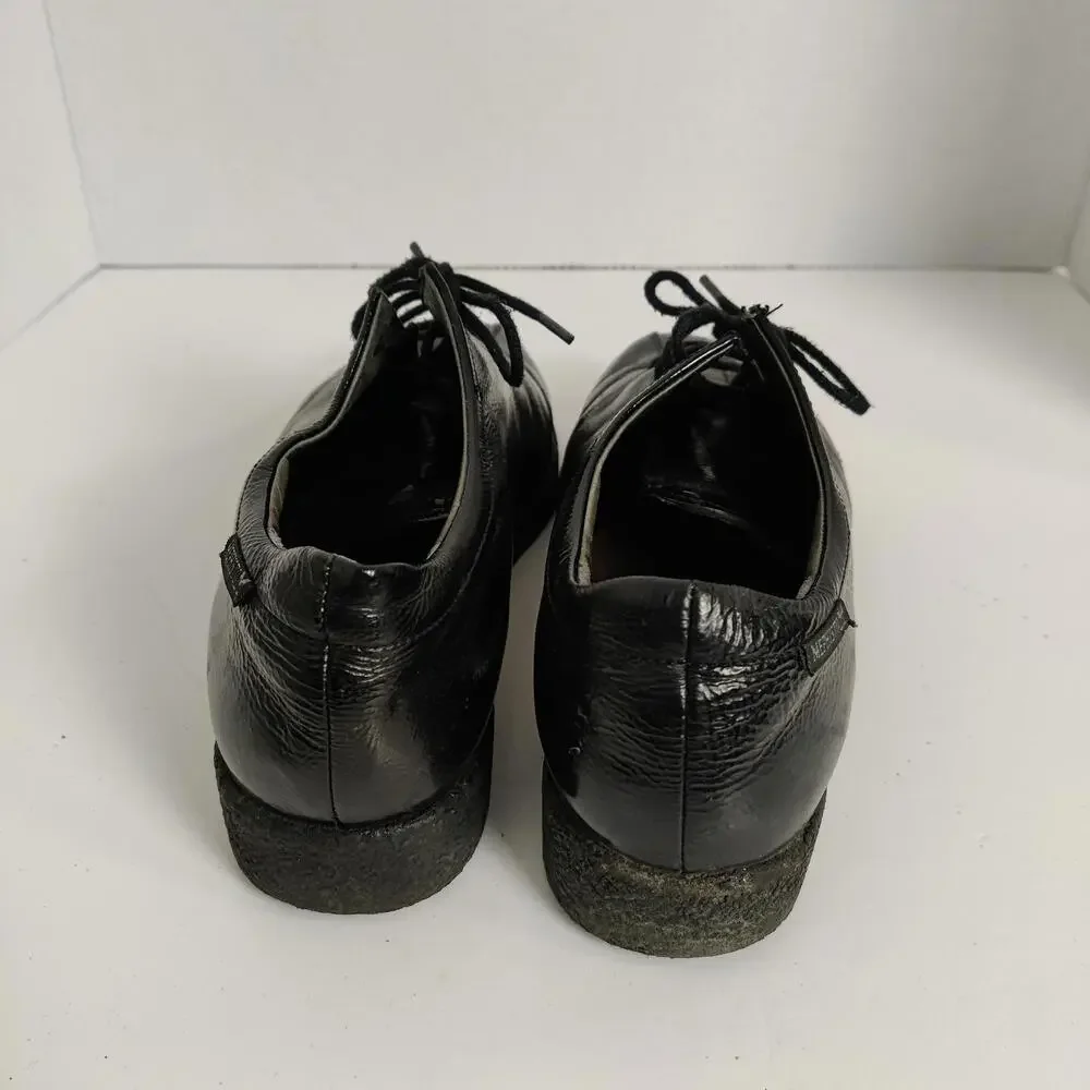 Mephisto Black Patent Leather Shoes Size US 7 Vintage Orthopedic - Picture 5 of 9